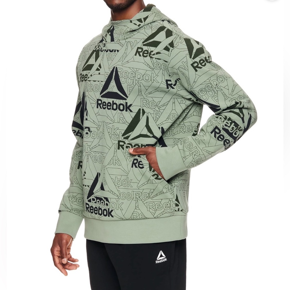 Reebok Men’s Unwind Hoodie Sz M New With Tags. Color is Sea Spray (green) - Picture 2 of 13
